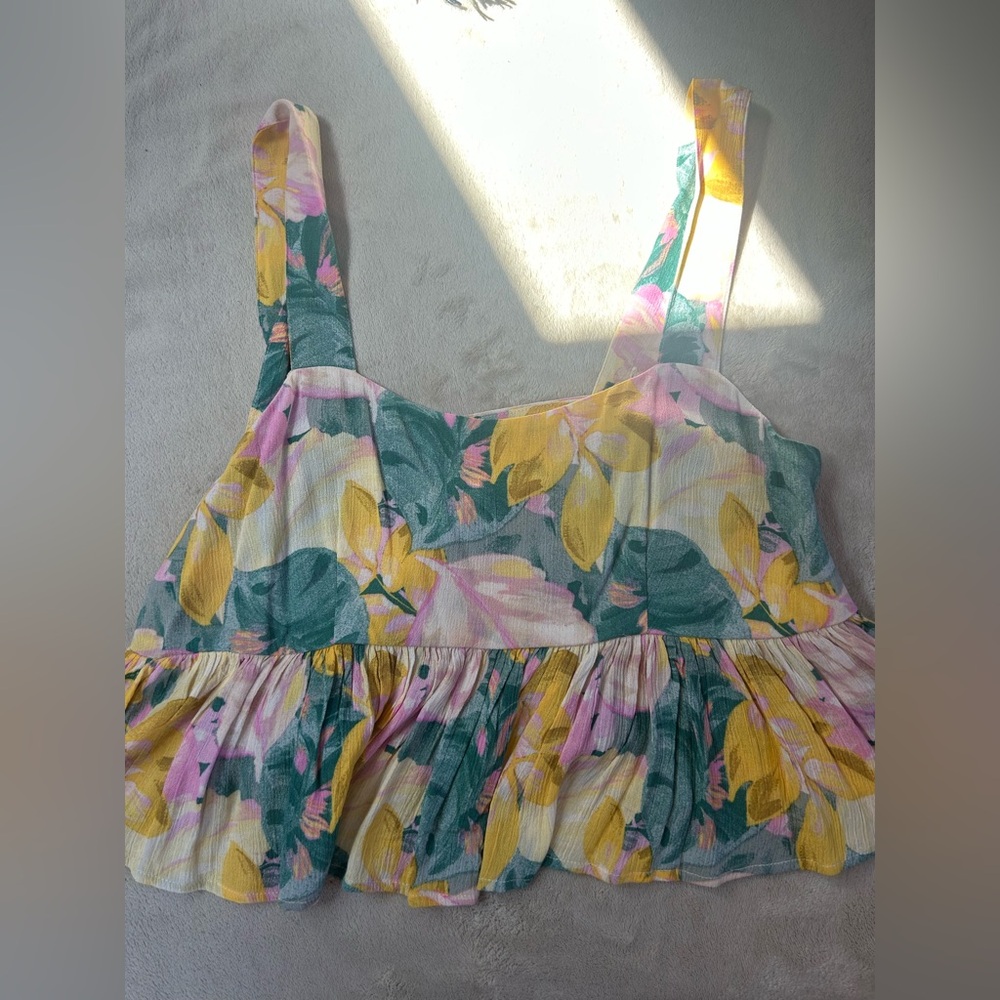 ZSUPPLY tropical print tanktop with adjustable straps